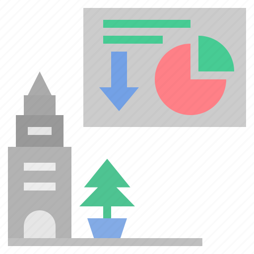 Graph, city, economy, deflation, money, stock market, inflation icon - Download on Iconfinder