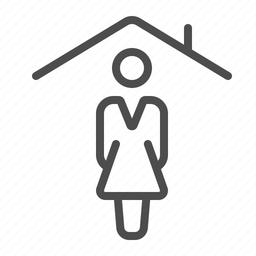 Home, home ownership, house, household, real estate, realtor, woman icon - Download on Iconfinder