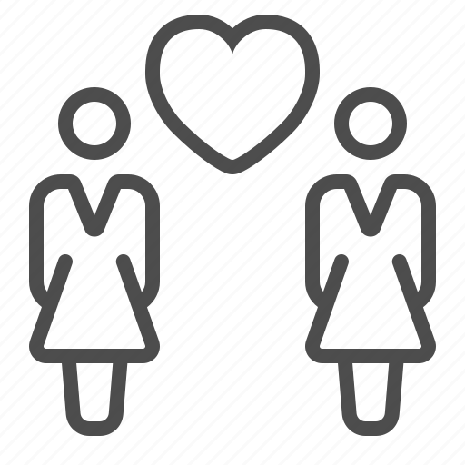 Couple, gay, heart, love, marriage, people, woman icon - Download on Iconfinder