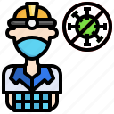 engineer, profession, virus, mask, people, protection, healthcare, medical