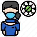 airhostess, profession, virus, mask, people, protection, healthcare, medical