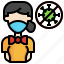 female, employee, profession, virus, mask, people, protection, healthcare, medical 