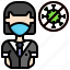 female, student, profession, virus, mask, people, protection, healthcare, medical 
