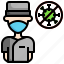 male, chef, profession, virus, mask, people, protection, healthcare, medical 