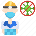 engineer, profession, virus, mask, people, protection, healthcare, medical