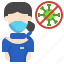 airhostess, profession, virus, mask, people, protection, healthcare, medical 