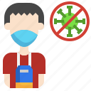 cashier, profession, virus, mask, people, protection, healthcare, medical
