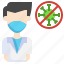 doctor, profession, virus, mask, people, protection, healthcare, medical 