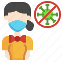female, employee, profession, virus, mask, people, protection, healthcare, medical