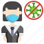 female, student, profession, virus, mask, people, protection, healthcare, medical 