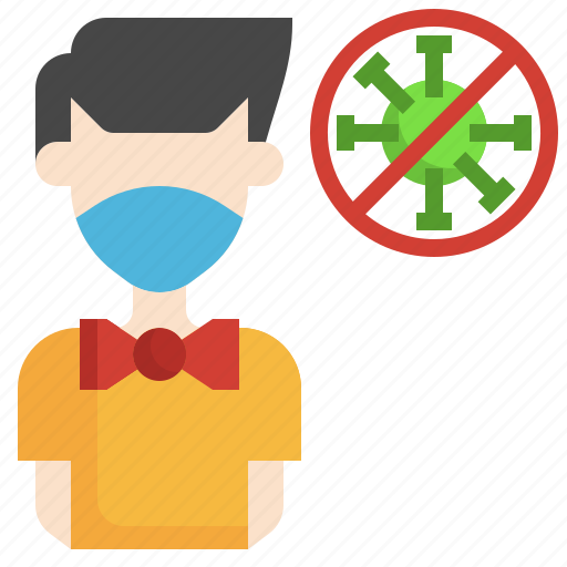 Male, staff, profession, virus, mask, people, protection icon - Download on Iconfinder