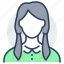 person, avatar, girl, schoolgirl, female 