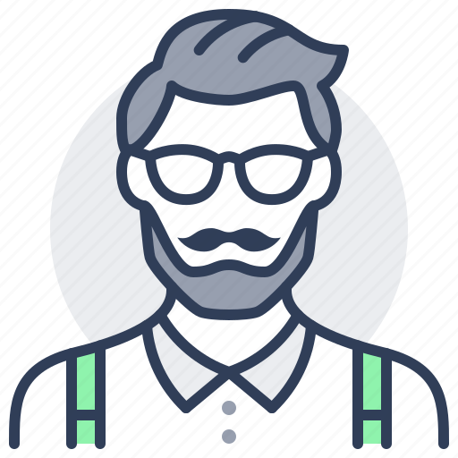 Person, avatar, hipster, man, glasses, adult icon - Download on Iconfinder