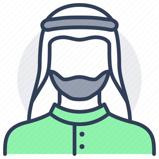 Person, avatar, muslim, beard, moslem, adult icon - Download on Iconfinder