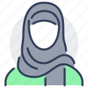 person, avatar, muslim, woman, moslem, hijab