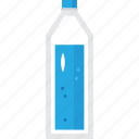 bottle, blue, bar, drink, water, glass, plasctic, battle, milk, wine