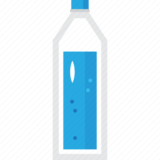 Bottle, blue, bar, drink, water, glass, plasctic icon - Download on Iconfinder