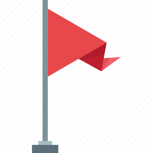 Flag, red, wedge, prick, pin, clip, buckle icon - Download on Iconfinder
