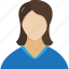 blue, profile, account, woman, human, people, user, person, avatar, female, girl, users, staff 