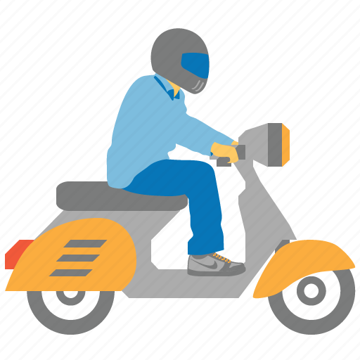 Bike, courier, delivery, motorbike, motorcycle, shipping, transportation icon - Download on Iconfinder