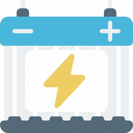 Car, battery, car battery, energy, accumulator, power, battery-charging icon - Download on Iconfinder