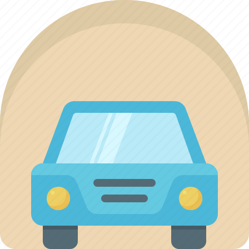 Car, tunnel, car tunnel, garage, underpass, auto, rent a car icon - Download on Iconfinder