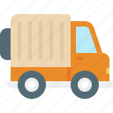 truck, field, truck field, transport, vehicle, transportation, delivery-truck, cargo, car