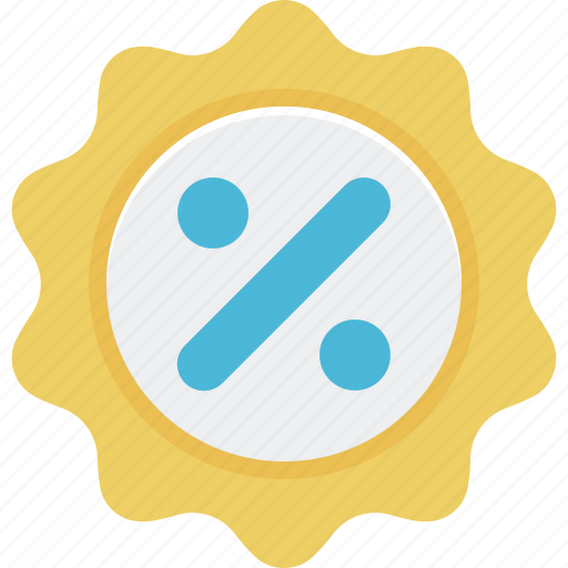 Badge, percent, rate, percentage, sale, shopping, discount icon - Download on Iconfinder