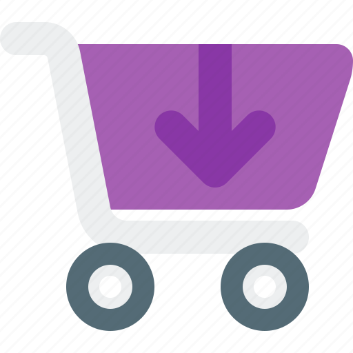 Cart, arrow, down, ecommerce, shopping icon - Download on Iconfinder
