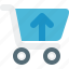 cart, arrow, up, trolley, ecommerce, sale 