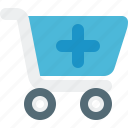 cart, plus, trolley, ecommerce, sale, buy, shopping, basket