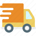 truck, fast, speed, delivery, food, transportation, car