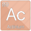 actinium, actinide, atom, atomic, element, periodic table 