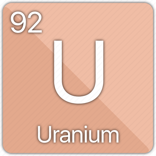 Uranium, atomic, element, energy, nuclear, periodic table, radioactive icon - Download on Iconfinder