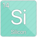 silicon, atom, element, metal, microchip, processor, semi-metal 