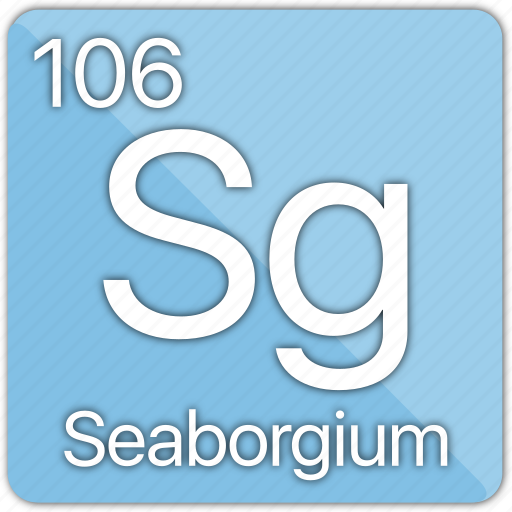 Seaborgium, atom, atomic, element, metal, periodic table icon - Download on Iconfinder
