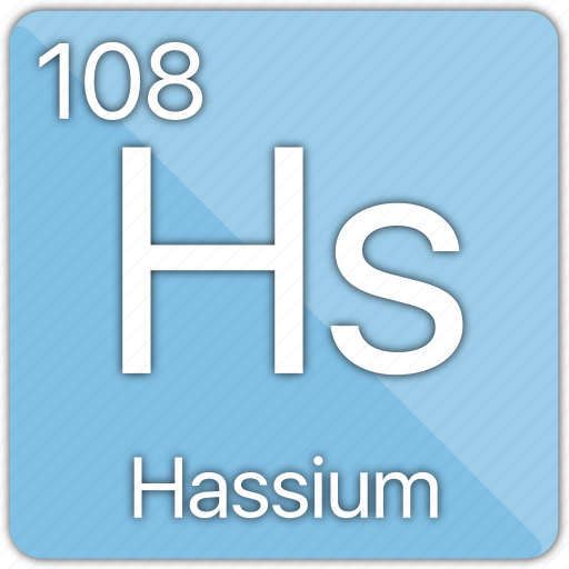 Hassium, atom, atomic, element, metal, periodic table icon - Download on Iconfinder