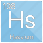 hassium, atom, atomic, element, metal, periodic table 