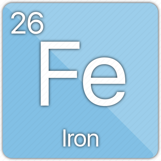 Iron, atom, atomic, element, metal, periodic table icon - Download on Iconfinder