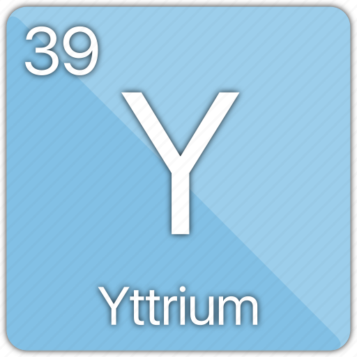 Yttrium, atom, atomic, element, metal, periodic table icon - Download on Iconfinder