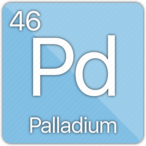 Palladium, atom, atomic, element, metal, periodic table icon - Download on Iconfinder