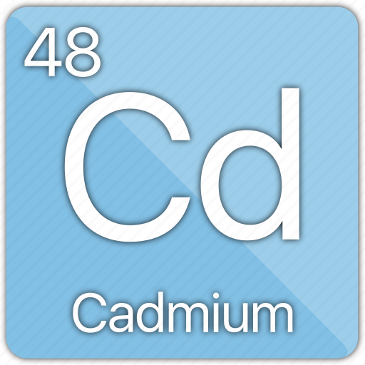 Cadmium, atom, atomic, element, metal, periodic table icon - Download on Iconfinder