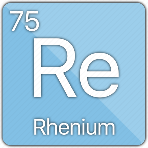Rhenium, atom, atomic, element, metal, periodic table icon - Download on Iconfinder