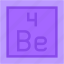 beryllium, periodic, table, education, chemistry, science, shapes, and, symbols 