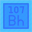 bohrium, periodic, table, education, chemistry, science, shapes, and, symbols