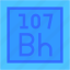 bohrium, periodic, table, education, chemistry, science, shapes, and, symbols 