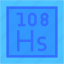 hassium, periodic, table, education, chemistry, science, shapes, and, symbols 