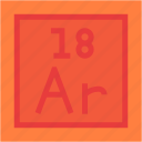 argon, periodic, table, education, chemistry, science, shapes, and, symbols
