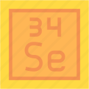 selenium, periodic, table, education, chemistry, science, shapes, and, symbols