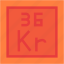 krypton, periodic, table, education, chemistry, science, shapes, and, symbols 